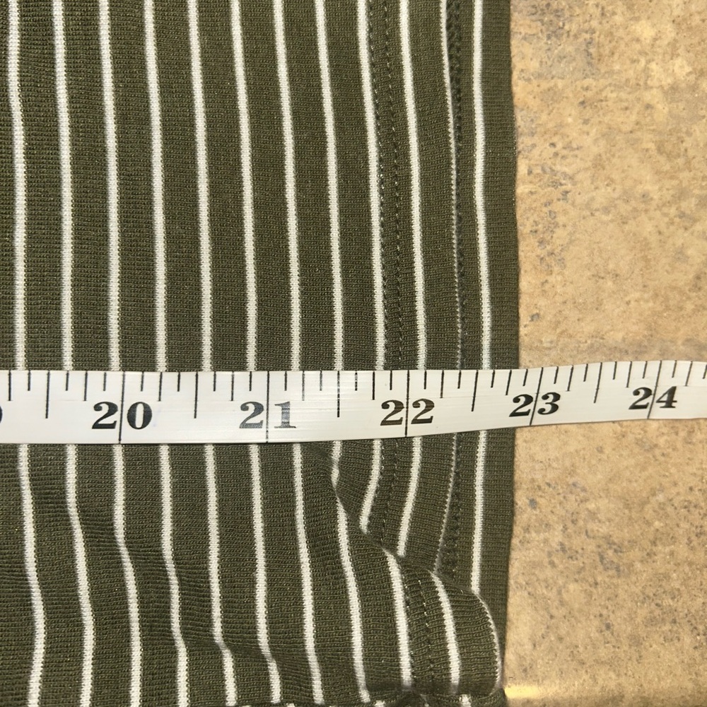 GAP Women's Olive Striped Top - Picture 8 of 8